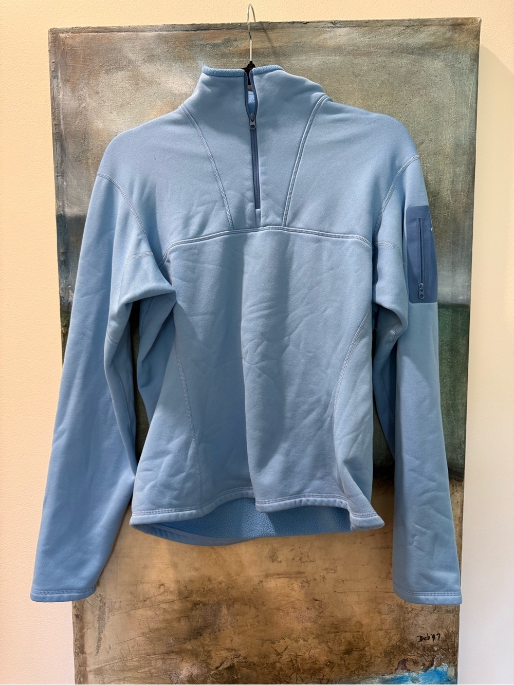 Arc'teryx Light Blue Women’s Half-Zip Fleece Pullover